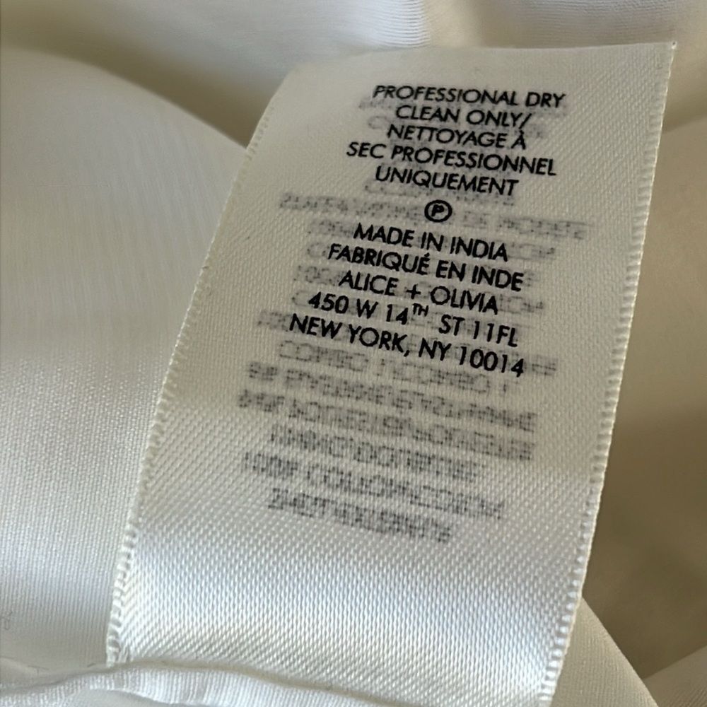 Alice + Olivia White Dezi Guipure Lace Crocheted Cotton Top - Picture 9 of 9